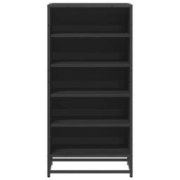 Berkfield Home Shoe Rack Black 48x38x97.5 cm Engineered Wood - thumbnail 4