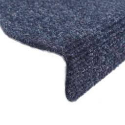 Berkfield Home 15 pcs Self-adhesive Stair Mats Needle Punch 56x17x3 cm Blue - Size: Medium - thumbnail 6