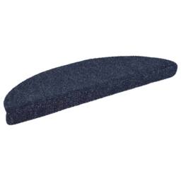 Berkfield Home 15 pcs Self-adhesive Stair Mats Needle Punch 56x17x3 cm Blue - Size: Medium - thumbnail 2