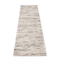 Grey Beige Minimalist Modern Living Area Runner Rug - thumbnail 3