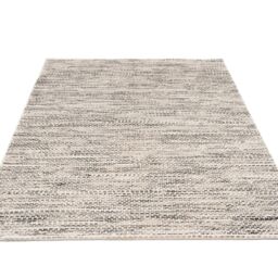 Grey Beige Minimalist Modern Living Area Runner Rug - thumbnail 4