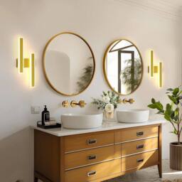 COMELY Indoor Wall Lights, 32W Modern Acrylic Wall Lights, Warm White 3000K in Gold - thumbnail 2