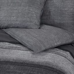 Berkfield Home Duvet Cover Set Dark Grey 140x200 cm Cotton - thumbnail 5