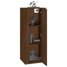 Berkfield Home Wall Mounted TV Cabinet Brown Oak 40x34, 5x100 cm - thumbnail 3