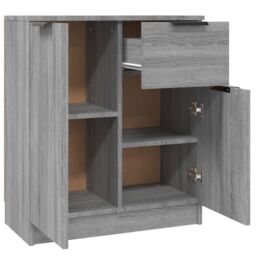 Berkfield Home Sideboards 2 pcs Grey Sonoma 60x30x70 cm Engineered Wood - Size: 60 x 30 x 70 cm - thumbnail 8