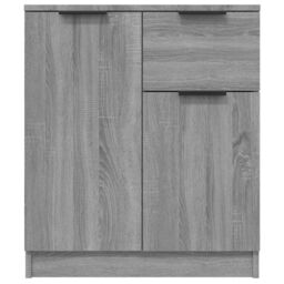 Berkfield Home Sideboards 2 pcs Grey Sonoma 60x30x70 cm Engineered Wood - Size: 60 x 30 x 70 cm - thumbnail 7