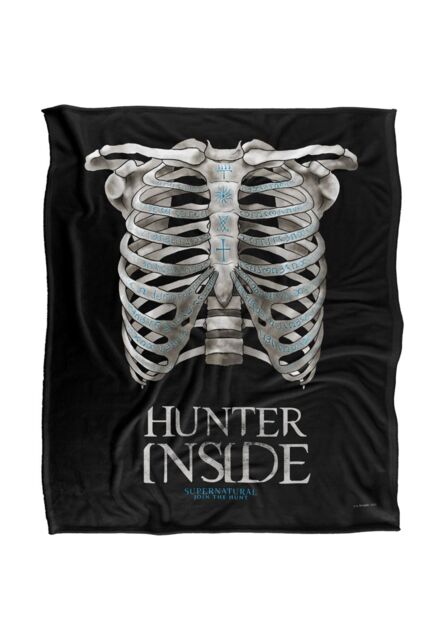 Supernatural Hunter Inside Officially Licensed Silky Touch Super Soft Throw Blanket 152x127 cm in White - image 1