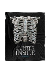 Supernatural Hunter Inside Officially Licensed Silky Touch Super Soft Throw Blanket 152x127 cm in White - thumbnail 1
