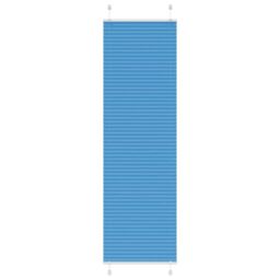 Berkfield Home Pleated Blind Blue 55x200 cm Fabric Width 54.4 cm Polyester - thumbnail 1