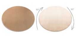 RugsX Round Seduction Rug in Beige - Size: 150 cm diameter - thumbnail 4