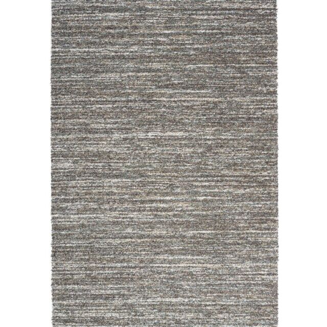 The Rug Shop UK Brown Modern Shaggy Plain Abstract Striped Easy to Clean Brown Rug - Size: 160 cm x 230 cm - image 1