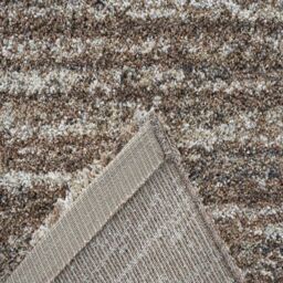 The Rug Shop UK Brown Modern Shaggy Plain Abstract Striped Easy to Clean Brown Rug - Size: 160 cm x 230 cm - thumbnail 6