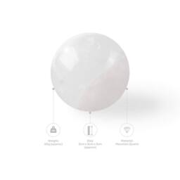 Myga Crystal Spheres in White - thumbnail 5