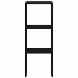 Berkfield Home Bookcase Stackable Black Oak 30x30x80 cm Engineered Wood - Size: 30 x 30 x 80 cm - thumbnail 4