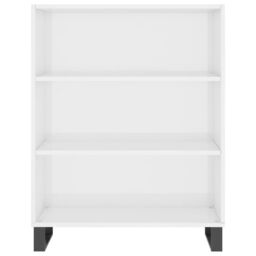 Berkfield Home Shelf Cabinet High Gloss White 69.5x32.5x90 cm Engineered Wood - thumbnail 4