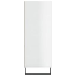 Berkfield Home Shelf Cabinet High Gloss White 69.5x32.5x90 cm Engineered Wood - thumbnail 5