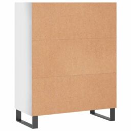 Berkfield Home Shelf Cabinet High Gloss White 69.5x32.5x90 cm Engineered Wood - thumbnail 6