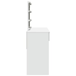 Berkfield Home Dressing Table with LED White 100x40x130 cm - Size: 100 x 40 x 130 cm - thumbnail 6