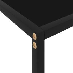 Berkfield Home Console Table Black 60x35x75 cm Tempered Glass - Size: 60 x 35 x 75 cm - thumbnail 5