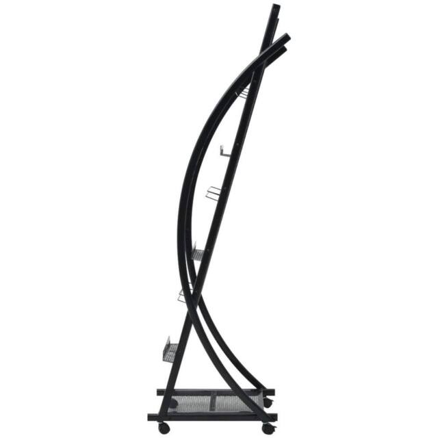 Berkfield Home Magazine Rack 40x32x131 cm Black A4 - Size: 40 x 32 x 131 cm - image 1