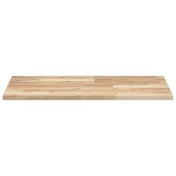 Berkfield Home Bathroom Vanity Top Untreated 60x50x2 cm Solid Wood Acacia in Brown - Size: 60 x 50 x 2 cm - thumbnail 3