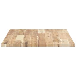 Berkfield Home Bathroom Vanity Top Untreated 60x50x2 cm Solid Wood Acacia in Brown - Size: 60 x 50 x 2 cm - thumbnail 5