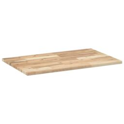 Berkfield Home Bathroom Vanity Top Untreated 60x50x2 cm Solid Wood Acacia in Brown - Size: 60 x 50 x 2 cm - thumbnail 6