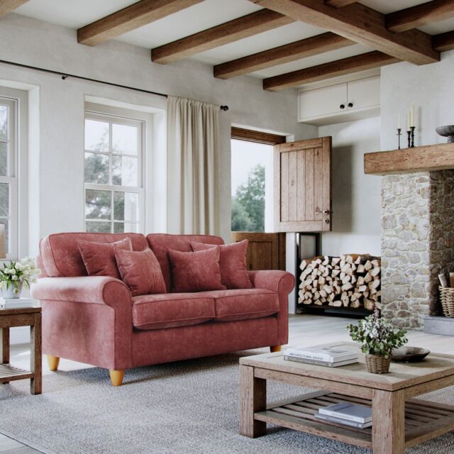 The Great Sofa Company Flora Small Sofa Glory Deep Terra in Terracotta - image 1