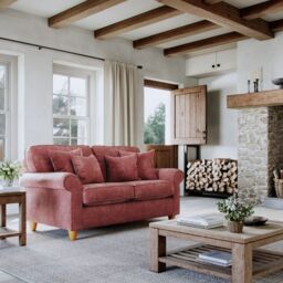 The Great Sofa Company Flora Small Sofa Glory Deep Terra in Terracotta - thumbnail 1