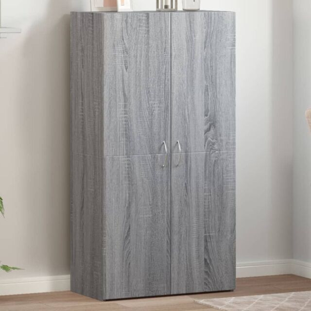 Berkfield Home File Cabinet Grey Sonoma 60x32x115 cm Engineered Wood - Size: 60 x 32 x 115 cm - image 1