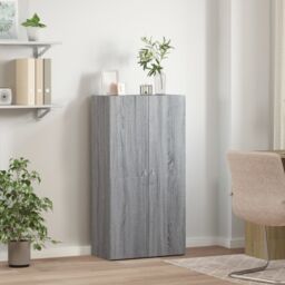 Berkfield Home File Cabinet Grey Sonoma 60x32x115 cm Engineered Wood - Size: 60 x 32 x 115 cm - thumbnail 3