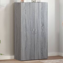 Berkfield Home File Cabinet Grey Sonoma 60x32x115 cm Engineered Wood - Size: 60 x 32 x 115 cm - thumbnail 1