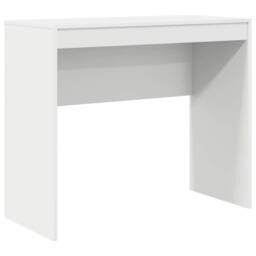 Berkfield Home Writing Desk White Engineered Wood Medium Minimalistic - thumbnail 1