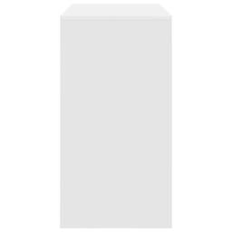 Berkfield Home Writing Desk White Engineered Wood Medium Minimalistic - thumbnail 6