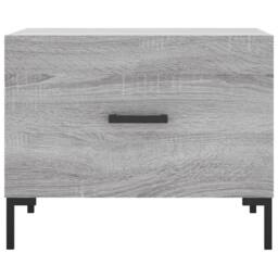 Berkfield Home Decorative Coffee Table Grey Sonoma 50x50x40 cm Engineered Wood - Size: 50 x 50 x 40 cm - thumbnail 5