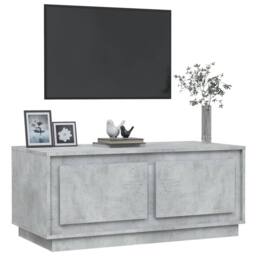 Berkfield Home Decorative Coffee Table Concrete Grey 102x50x44 cm Engineered Wood - Size: 102 x 50 x 44 cm - thumbnail 4