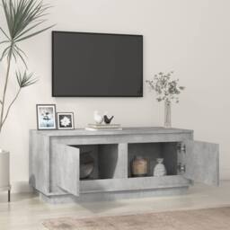 Berkfield Home Decorative Coffee Table Concrete Grey 102x50x44 cm Engineered Wood - Size: 102 x 50 x 44 cm - thumbnail 1