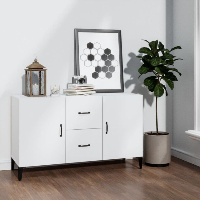 Berkfield Home Sideboard White 100x36x60 cm Engineered Wood - Size: 100 x 36 x 60 cm - image 1