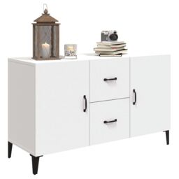 Berkfield Home Sideboard White 100x36x60 cm Engineered Wood - Size: 100 x 36 x 60 cm - thumbnail 4