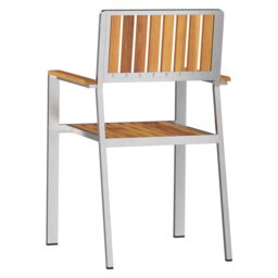 Berkfield Home Stacking Garden Chairs 8 pcs 54.5x56x87 cm Solid Wood Acacia in Brown - thumbnail 7