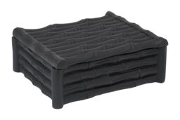 Orsina Hiba Small Black Finish Bamboo Effect Trinket Box - thumbnail 5