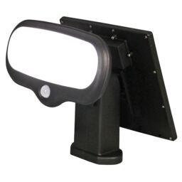 mysmartbuy Solar Powered LED Security Light with PIR Motion Sensor - 500 Lumen Weatherproof Outdoor Garden Wall Lamp - H26 x W19 x D25cm in Black - thumbnail 2