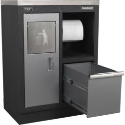 Loops Multifunction Modular Garage Cabinet - 680 460 x 910mm - Aluminium Handles - thumbnail 3