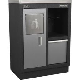 Loops Multifunction Modular Garage Cabinet - 680 460 x 910mm - Aluminium Handles - thumbnail 1