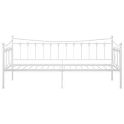 Berkfield Home Sofa Bed Frame White Metal 90x200 cm - thumbnail 6