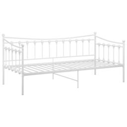 Berkfield Home Sofa Bed Frame White Metal 90x200 cm - thumbnail 5
