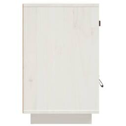 Berkfield Home Bedside Cabinet White 40x34x55 cm Solid Wood Pine - Size: 40 x 34 x 55 cm - thumbnail 6