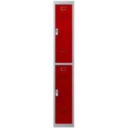 Phoenix Safe Company Personal Locker in Grey/Red with Electronic Locks, PL1230GRE in Grey - Size: 180 cm x 40 cm - thumbnail 3