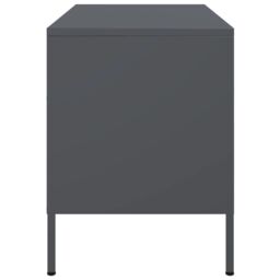Berkfield Home TV Cabinet Anthracite 68x39x50.5 cm Steel - thumbnail 7