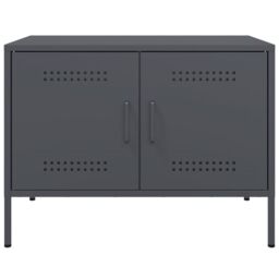 Berkfield Home TV Cabinet Anthracite 68x39x50.5 cm Steel - thumbnail 6